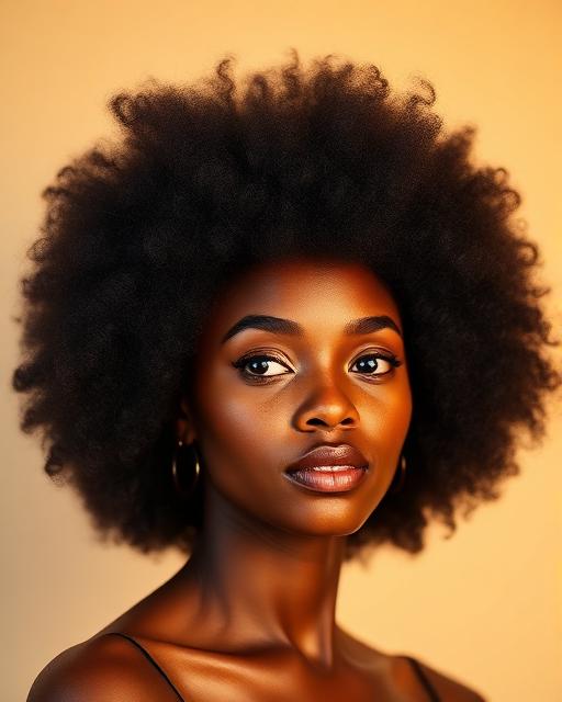 Afro looks — Round halo